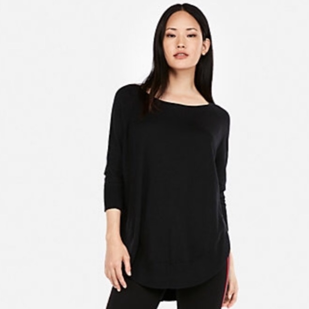 EXPRESS Extreme Circle Hem Tunic Sweater